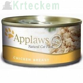 Applaws Cat Kuřecí prsa 24x156g konzerva