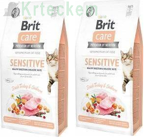 BRIT Care Cat Grain-Free Sensitive 2x7kg SLEVA 3%