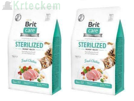 BRIT Care Cat  Grain- Free Sterilised Urinary Health 2x7kg SLEVA 3%