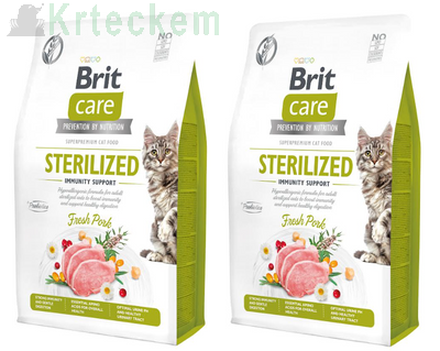 BRIT Care Cat Grain-Free Sterilized Immunity Support 2x7kg SLEVA 3%