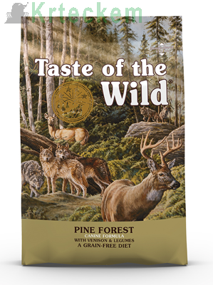 TASTE OF THE WILD Pine Forest 12,2kg + Překvapení pro psa