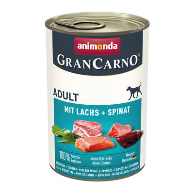 ANIMONDA GranCarno Adult Dog Příchuť: Losos + špenát 400g