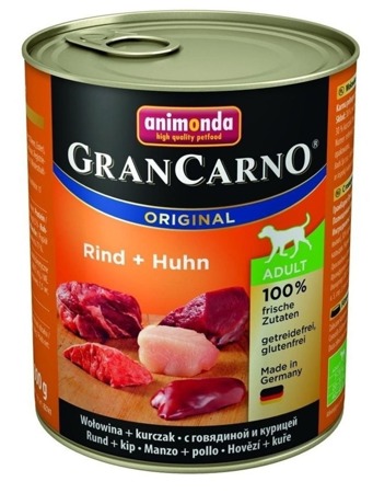 ANIMONDA GranCarno Adult Dog chuť: Hovězí maso + kuře 12x800g