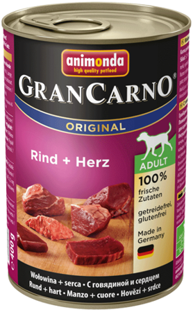 Animonda Gran Carno Adult konzerva hovězí/srdce 400 g