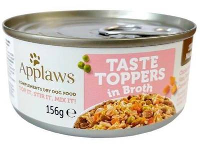 Applaws Taste Toppers Natural Mokré krmivo pro psy s kuřecím masem, šunkou a zeleninou 6x156g