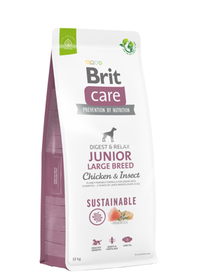 BRIT CARE Dod Sustainable Junior Large Breed Chicken & Insect 12kg