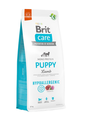 BRIT CARE Hypoallergenic Puppy Lamb 12kg + Překvapení 