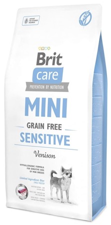 BRIT CARE Mini Grain-Free Sensitive 2kg + Překvapení pro psa