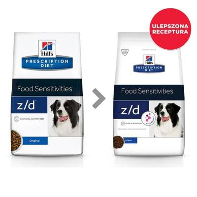 HILL'S PD Prescription Diet Canine z/d  Food Sensitivities 3kg + PŘEKVAPENÍ ZDARMA !!!
