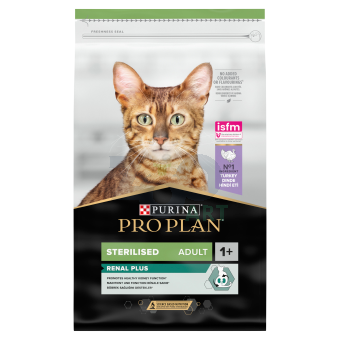 PURINA Pro Plan Cat Sterilised Turkey 10kg + Překvapení pro kočku
