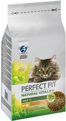 Perfect Fit™ Natural Vitality - suché kompletní krmivo pro dospělé kočky s kuřecím a krůtím masem - 6kg