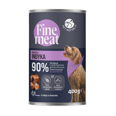 PetRepublic Fine Meat krůtí miska 12x400g SLEVA 3%
