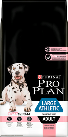 Purina Pro Plan Large Adult Athletic Optiderma 2x14kg ZAHRNUJE -3%