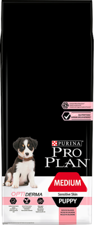 Purina Pro Plan Medium Puppy Sensitive Optiderma 2x12kg Zahrnuto -3% !!!!