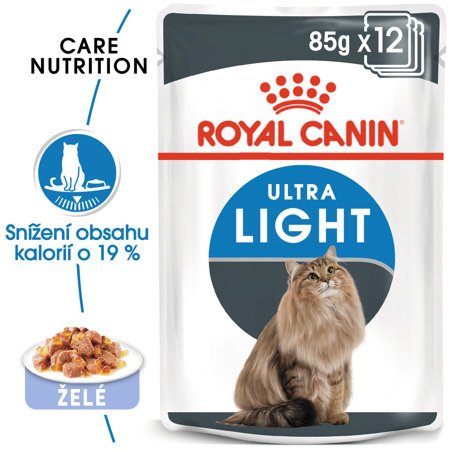 Royal Canin Ultra Light Jelly pro kočky 12 x 85 g