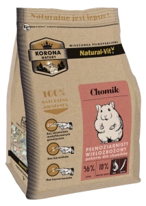 KORONA NATURY Natural-Vit krmivo pro křečky 750g + Seno 800g