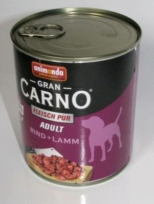 Animonda GranCarno dog konz. - hovězí, jehněčí 12x800g