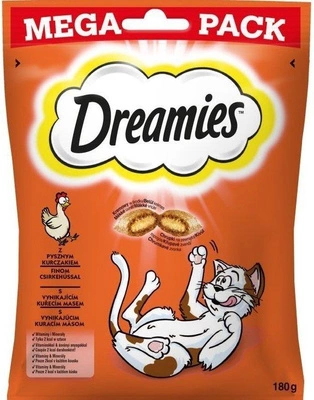 DREAMIES Mega Pack 180g - pamlsky pro kočky s lahodným kuřecím masem