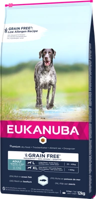 EUKANUBA Adult Large Grain Free 12kg + Překvapení pro psa