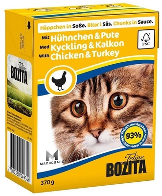 BOZITA Cat Chicken Turkey 6x370g