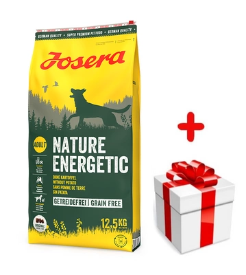 JOSERA Nature Energetic - Grain Free 12,5kg  + PŘEKVAPENÍ ZDARMA !!!