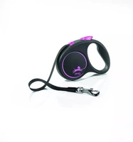 Vodítko FLEXI Black Design růžové S - 5m do 15kg - pásek