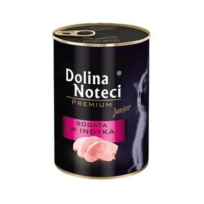 Dolina Noteci Premium Junior pro kočky s vysokým obsahem krůtího masa 400g
