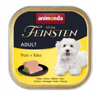 ANIMONDA Dog Vom Feinsten Adult krůtí se žlutým sýrem 150g