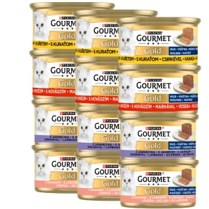 Purina Gourmet Gold mus mix příchutí 12x85g